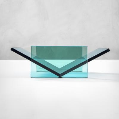Ettore Sottsass Ettore Sottsass RSVP Centerpiece Mod Celeste in Colored Glass