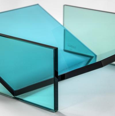 Ettore Sottsass Ettore Sottsass RSVP Centerpiece Mod Celeste in Colored Glass