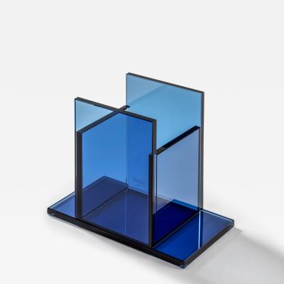 Ettore Sottsass Ettore Sottsass RSVP Centerpiece Mod Indigo in Colored Glass