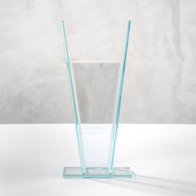 Ettore Sottsass Ettore Sottsass RSVP Vase Mod Azzurro Extrachiaro in Colored Glass