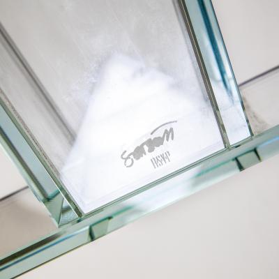 Ettore Sottsass Ettore Sottsass RSVP Vase Mod Azzurro Extrachiaro in Colored Glass