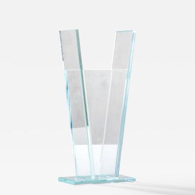 Ettore Sottsass Ettore Sottsass RSVP Vase Mod Azzurro Extrachiaro in Colored Glass