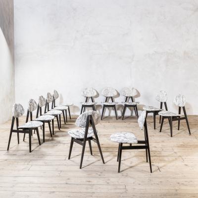 Ettore Sottsass Ettore Sottsass for Poltronova Set of Twelve Chairs mod S12