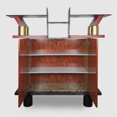 Ettore Sottsass FREEMONT cabinet by Ettore Sottsass for Memphis 1985 First Edition 