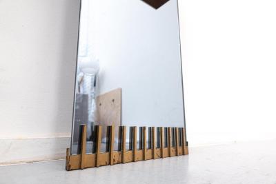 Ettore Sottsass Mid Century Modern Mirror by Ettore Sottsass for Santambrogio De Berti