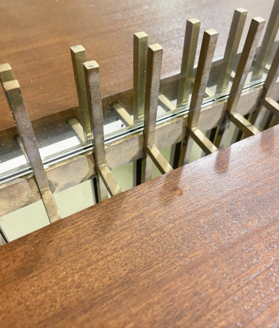 Ettore Sottsass Mid Century Modern Mirror by Ettore Sottsass for Santambrogio e De Berti 1950s