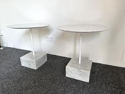 Ettore Sottsass Pair of Side Tables Primavera by Ettore Sottsass Italy 1980s