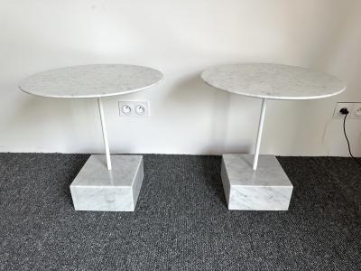 Ettore Sottsass Pair of Side Tables Primavera by Ettore Sottsass Italy 1980s