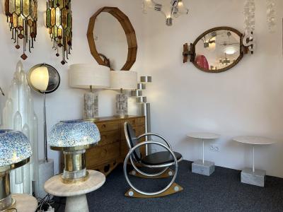 Ettore Sottsass Pair of Side Tables Primavera by Ettore Sottsass Italy 1980s