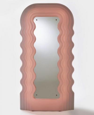 Ettore Sottsass Pink Ultrafragola Mirror Designed by Ettore Sottsass for Poltronova