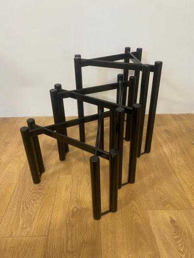 Ettore Sottsass Set Of Italian Stackable Side Tables