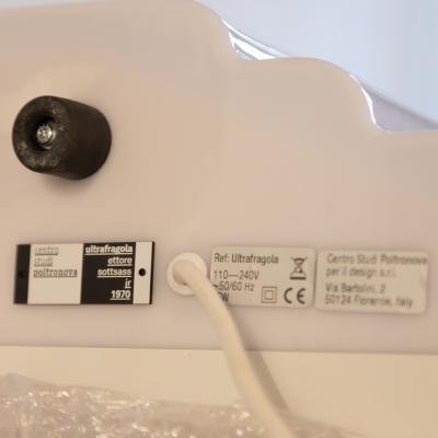 Ettore Sottsass Ultrafragola Mirror Lamp for Poltronova Italy 1970