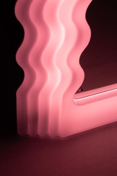 Ettore Sottsass Ultrafragola Mirror Lamp for Poltronova Italy 1970