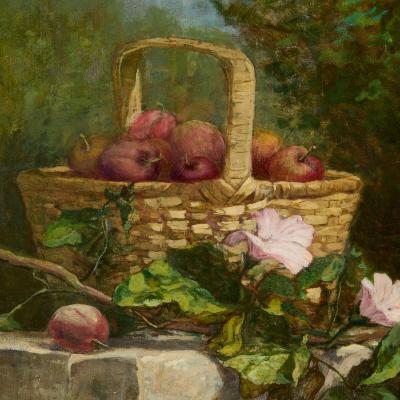 Eug ne Louis Boudin Apples and Poppies Still Life by Eug ne Louis Boudin