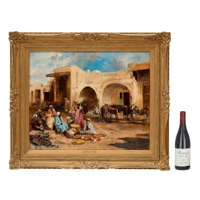 Eug ne Pavy Antique French Orientalist oil painting by Pavy