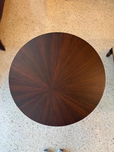 Eug ne Printz A pair of round Art Deco side tables in the style of Eug ne Printz