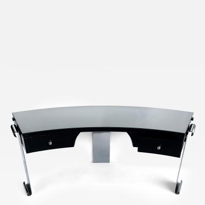 Eug ne Printz Art Deco Style Lacquer Stainless Steel Desk Eugene Printz Style