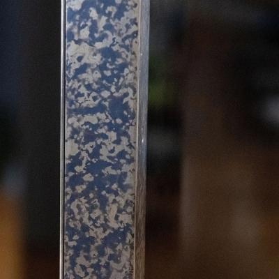 Eug ne Printz Black Lacquer and Patinated Metal Mounted Paneled Three Part Screen