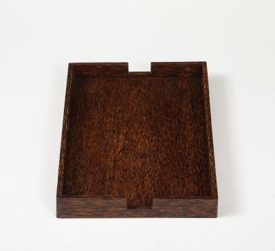 Eug ne Printz Eugene Printz Palm Wood Tray France 1930s