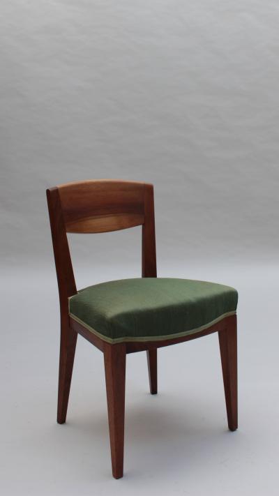 Eug ne Printz Set of 6 Fine French 1940s Dining Chairs by Printz