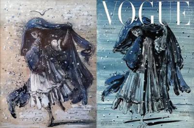 Eugene Berman Vogue Magazine Cover Alternate