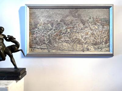 Eugene Camille Fitsch Snowstorm Morningside Heights New York City