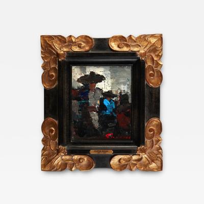 Eugene Francis Savage Eugene Francis Savage American 1883 1978 Woman in a Hat oil on board