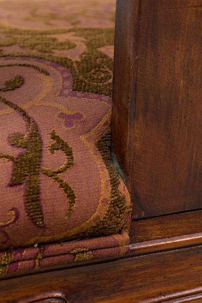 Eugene Gaillard Art Nouveau French Mahogany Upholstered Armchair