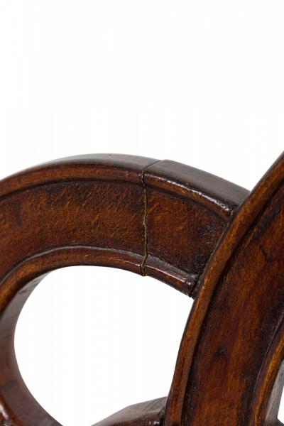 Eugene Gaillard Art Nouveau French Mahogany Upholstered Armchair