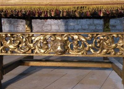 Eugene Grasset Pair of Late 19th Century French Gilt Armchairs by Eugene Grasset