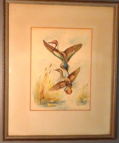 Eugene LaForet Northern Pintails Rising by Eugene LaForet Watercolor New York City 1945