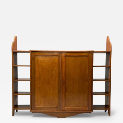 Eugene Printz French Art Deco Mahogany Rare Bookcase France 1930s