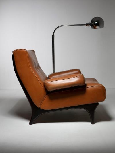 Eugenio Gerli P73 Sir Lounge Chair by Eugenio Gerli for Tecno