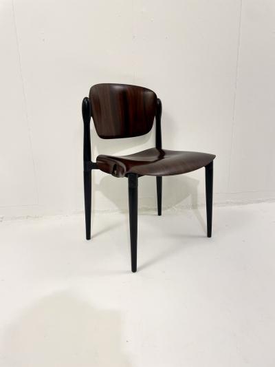 Eugenio Gerli Set of 6 Mid Century S83 Chairs by Eugenio Gerli for Tecno