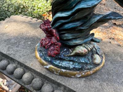 Eugenio Pattarino Italian Glazed Porcelain Fish Sculpture