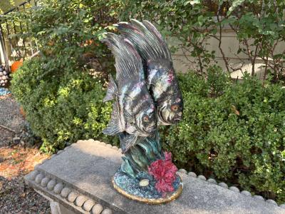 Eugenio Pattarino Italian Glazed Porcelain Fish Sculpture