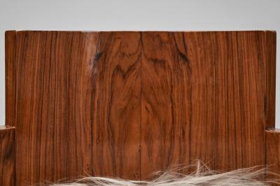 Europe 1930s Pair of Art Deco Chairs with Seats in Longhair Fabric Europe 1930s