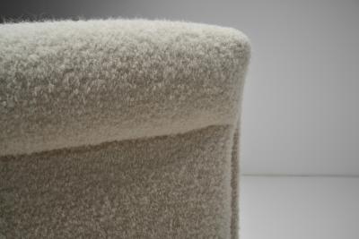 European Armchair in White Upholstery Europe 20th Century