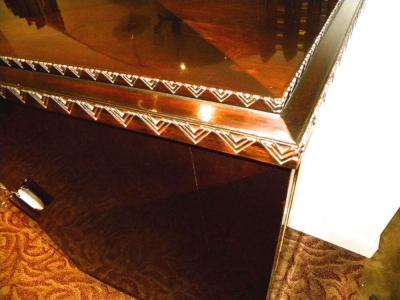 European Art Deco Lacquered Buffet with Zig Zags