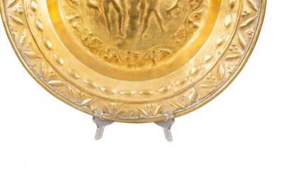 European Brass Alms Plate