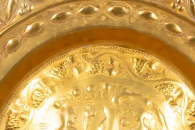 European Brass Alms Plate