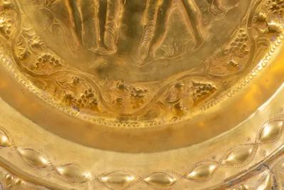 European Brass Alms Plate