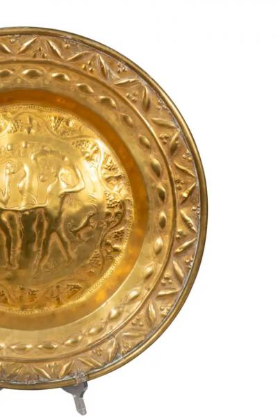 European Brass Alms Plate