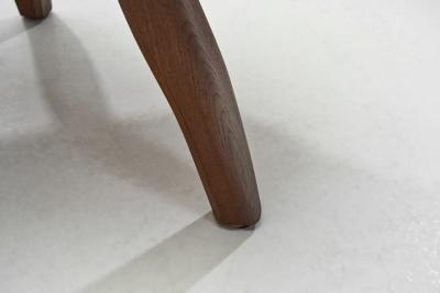 European Brutalist Elm Coffee Table Europe ca 1960s