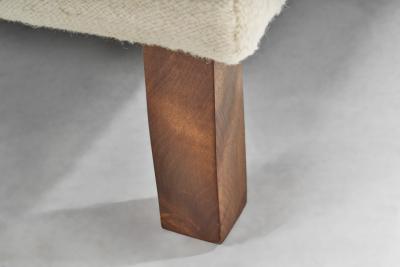European Cabinetmaker Daybed Upholstered in Kilim Fabric Europe 1940s