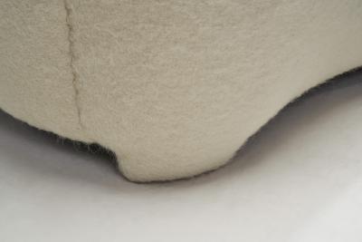 European Cabinetmaker Upholstered Three Seater Sofa Europe ca 1940s