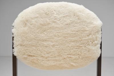 European Easy Chairs Upholstered in Sheepskin Europe ca 1950s