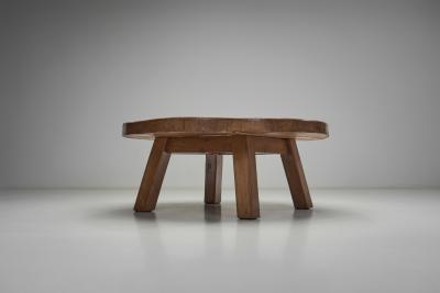 European Low Wooden Coffee Table Europe Mid 20th Century