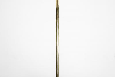 European Mid Century Modern Brass Ceiling Lamp with Leaf Motif Europe ca 1950s