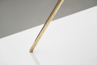 European Modern Tripod Table Lamp with Opal Glass Shade Europe 1960s